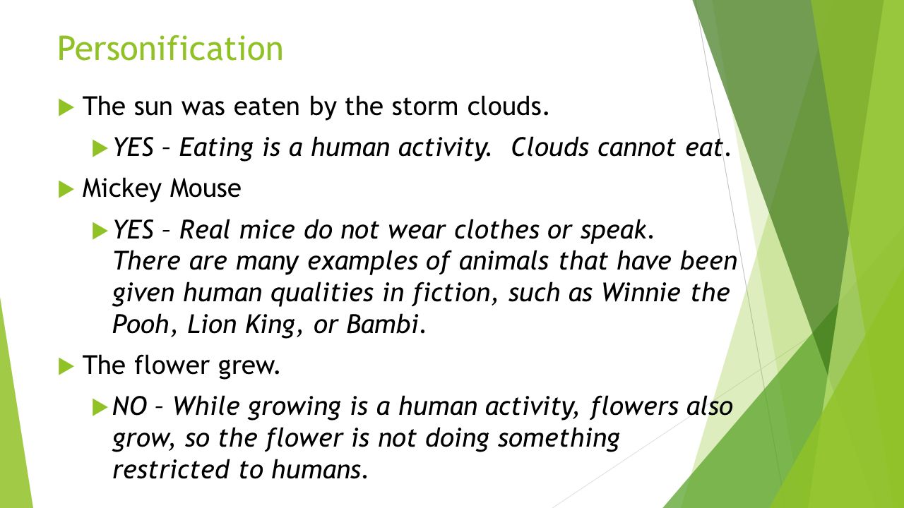 how to write a good personification for clouds